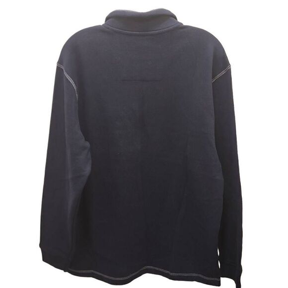 Consensus Men's Navy Seal Color Game Day Fleece Quarter Zip Sweatshirt Medium NW - Picture 4 of 12